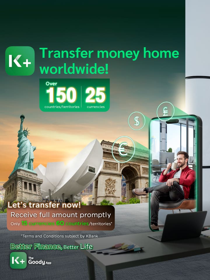 International money transfer service, fast, safe, transfer across countries. No documents required Receive money in full quickly, supporting 15 currencies through the K PLUS app. Transfer today.