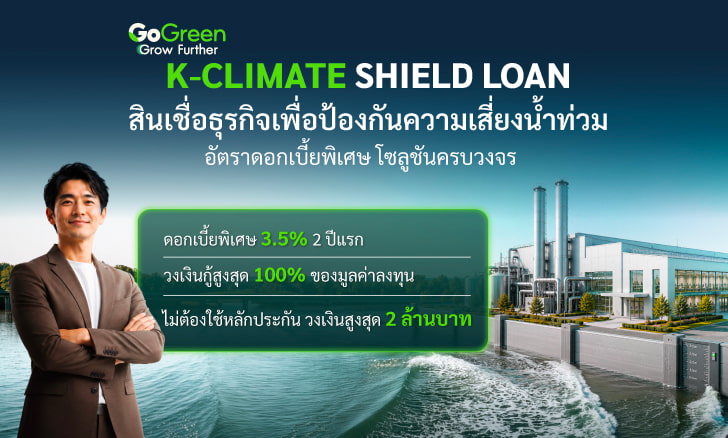 สินเชื่อธุรกิจเพื่อป้องกันความเสี่ยงน้ำท่วม