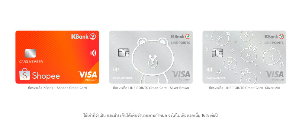 บัตรเครดิต กสิกรสำหรับช็อปปิง