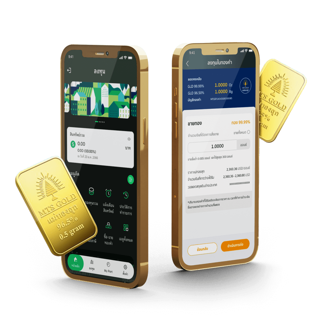 ซื้อขายทอง ออมทอง บน K PLUS