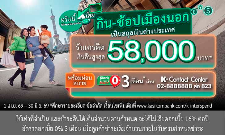 ช้อป, shop, ออนไลน์, หน้าร้าน, สกุลเงินต่างประเทศ, เที่ยวต่างประเทศ, ใช้จ่ายที่ต่างประเทศ, บัตรเครดิตกสิกร เงินคืน, บัตรเครดิตกสิกร ตั๋วเครื่องบินฟรี, บัตรเครดิตท่องเที่ยวต่างประเทศ, ใช้บัตรเครดิตเที่ยวญี่ปุ่น, ใช้บัตรเครดิตเที่ยวฮ่องกง