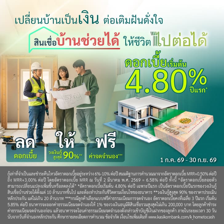 สินเชื่อบ้านแลกเงิน, บ้านแลกเงิน, จำนองบ้าน, เอาบ้านเข้าธนาคาร