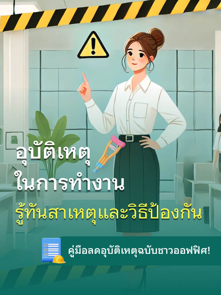 อุบัติเหตุในการทำงาน รู้ทันสาเหตุและวิธีป้องกัน คู่มือลดอุบัติเหตุฉบับชาวออฟฟิศ