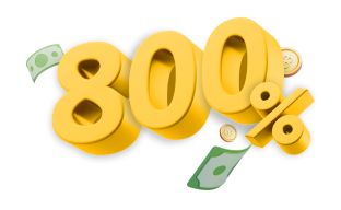 ครบสัญญารับเงินก้อน 800%* สิ้นปีกรมธรรม์ที่ ครบอายุ 80 ปี รับเงินก้อน 800%*