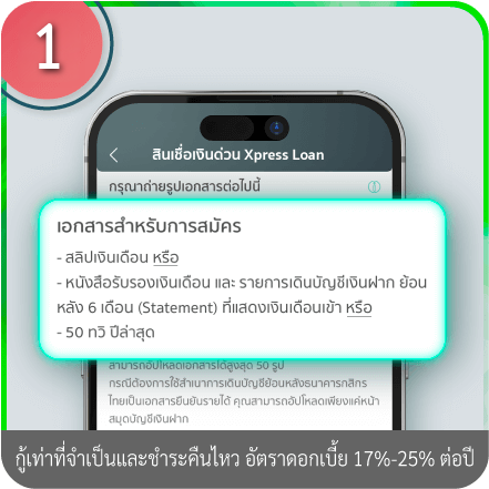 วิธีอัปโหลดเอกสารการสมัคร ขั้นตอนที่ 1 : เตรียมเอกสารให้พร้อม