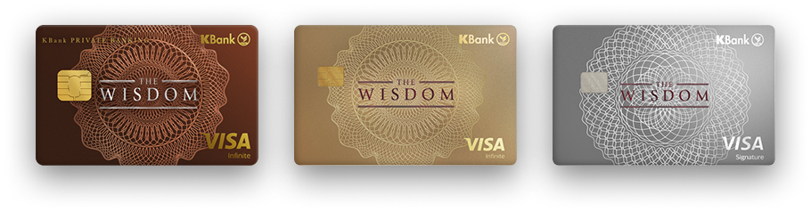 THE WISDOM PRIVATE BANKING INFINITE, THE WISDOM VISA INFINITE, THE WISDOM VISA SIGNATURE