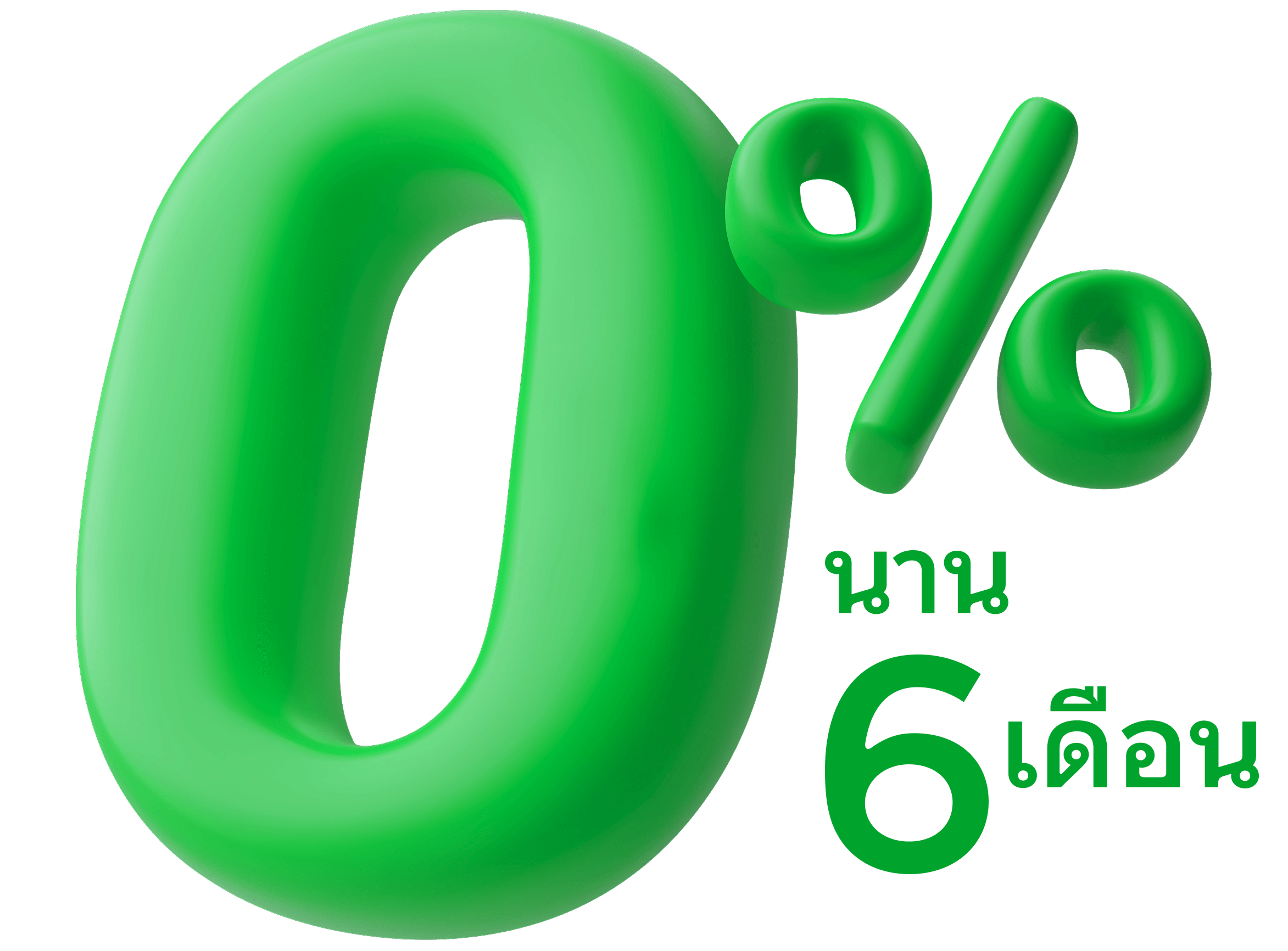 ดอกเบี้ย 0% นาน 6 เดือน