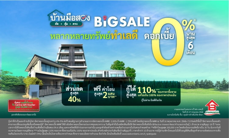 งานมหกรรมบ้านธนาคาร ปี 68 จังหวัดชลบุรี